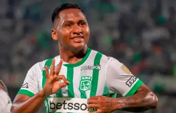 El delantero cordobés Alfredo Morelos, una de las figuras del cuadro verde, será titular en Rionegro. FOTO: JUAN ANTONIO SÁNCHEZ