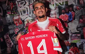 Luis Díaz. FOTO: Redes sociales Bayern Múnich
