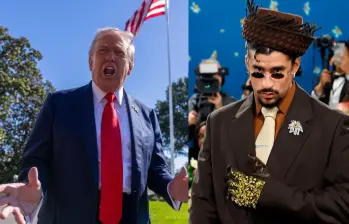 Desde que Trump expresó su malestar por la designación de Bad Bunny para el Super Bowl, grupos conservadores han buscado que el puertorriqueño sea excluido del evento deportivo. Fotos: Getty Images