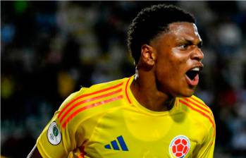 El delantero Óscar Perea, exAtlético Nacional, es la máxima figura del seleccionado colombiano. FOTO: TOMADA DEL X DE @FCFSeleccionCol