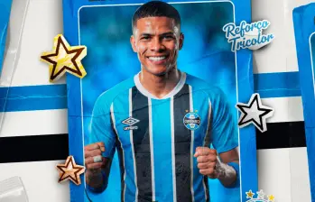 El futbolista José Enamorado firmó contrato con Gremio hasta finales del 2028. Foto: tomada del x de @Gremio