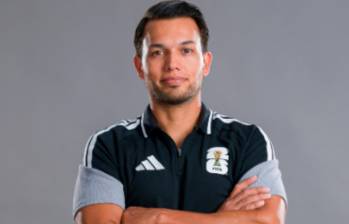 El árbitro colombiano Nicolás Gallo estuvo presente en el primer partido del Mundial, en el que se enfrentaron México y Sudáfrica. Foto: tomada de X