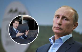 Portavoces del gobierno de Vladimir Putin niegan la presencia del derrocado Bashar Al Asad. Fotos: Colprensa