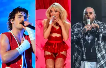 Benson Boone, Sabrina Carpenter y Teddy Swims fueron los más escuchados en el mundo en 2024. FOTOS Getty