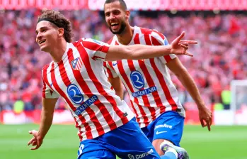 El delantero argentino Julián Álvarez fue la gran figura de Atlético de Madrid en su victoria contra Real Madrid. FOTO: TOMADA DEL X DE @Atleti