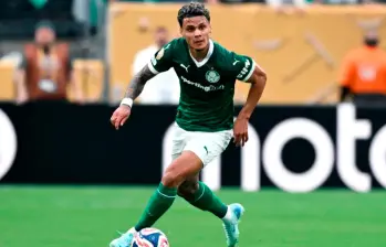 Richard Ríos, de 25 años, fue una de las figuras del Palmeiras de Brasil en el Mundial de Clubes de Estados Unidos. FOTO: GETTY