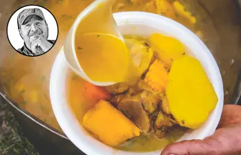 Cuenta Álvaro Molina que el sancocho colombiano no existe porque cada región tiene el suyo, pero nada más delicioso que probarlos todos y mejor si es en paseo de olla. FOTO Julio Herrera