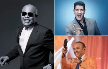 Rubby Pérrez, a la izquierda, falleció tras el desplome de un techo en la discoteca Jet Set. En los Premios Heat le rendirán homenaje las voces de Eddy Herrera (arriba) y Wilfran Castillo (abajo), además de El Blachy. FOTOS Cortesía y Colprensa.