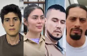 De izquierda a derecha: el senador electo Wadith Manzur, la exinfluenciadora Epa Colombia, el testigo Juan Guillermo Monsalve y David Murcia Guzmán. Foto: Redes sociales.