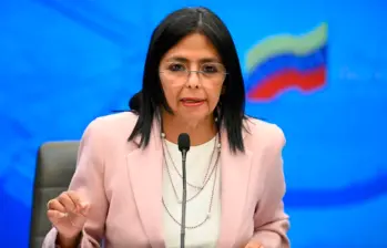 Delcy Rodríguez asumió como presidenta interina de Venezuela el pasado 5 de enero, dos días después de la captura y extracción de Nicolás Maduro de Caracas. FOTO: AFP