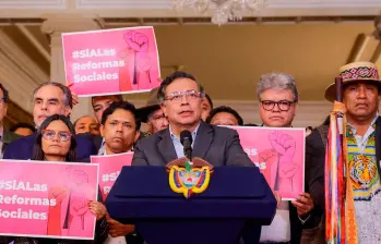 El presidente Gustavo Petro amenazó con una “ruptura” entre la Presidencia y el Congreso, además de mencionar un supuesto “bloqueo institucional”. FOTO: PRESIDENCIA