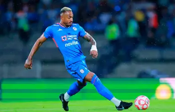 El defensa central Willer Ditta, quien milita en el Cruz Azul con Kevin Mier, fue convocado a la Selección Colombia en lugar del lesionado Yerry Mina. FOTO: Getty