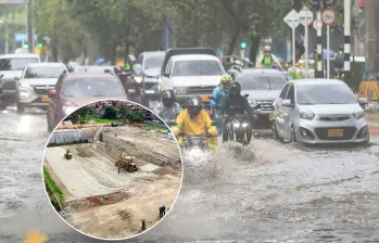 El gran Sistema de Drenaje Sostenible de Primavera Norte, se excava bajo la cancha de Villa Niza. FOTO Cortesía