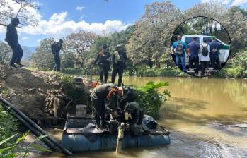 La policía identificó cinco puntos donde se estaría realizando esta práctica de minería ilegal. FOTO: Policía Nacional