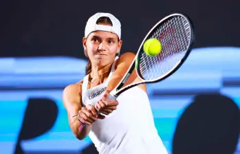 La antioqueña Emiliana Arango debutó en el Abierto de Australia, en sencillos y perdió en primera ronda, ahora espera la programación para su primer duelo en dobles. FOTO GETTY 