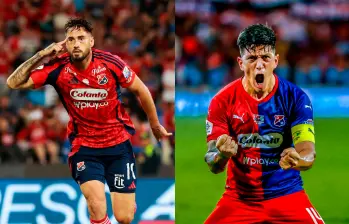 El delantero argentino Francisco Fydriszewski es el goleador del Medellín en el segundo semestre del año con 16 anotaciones (11 en Liga y 5 en Copa). Foto: Manuel Saldarriaga y Juan Antonio Sánchez