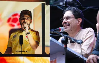 Abelardo de la Espriella en Montería e Iván Cepeda en Medellín. Fotos: Cortesía.