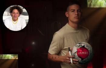 Simón Brand, en el círculo, es el director de James, el documental que estrenará Netflix la próxima semana sobre la vida del 10 de la Selección Colombia. FOTOS Cortesía