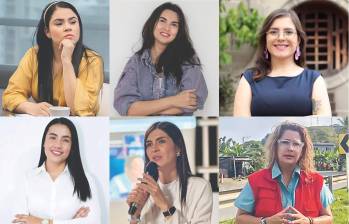 De izquierda a derecha y de arriba a abajo: Yulieth Sánchez, Hannah Escobar, Alejandra Sánchez, Verónica Estrada, Marcela Eusse, Yucelly Rincón