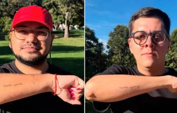 Yendri Omar Velásquez y Luis Alejandro Peche, venezolanos atacados en Bogotá. Foto: redes sociales