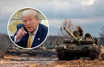 Donald Trump anunció un alto el fuego temporal entre Rusia y Ucrania y aseguró que el fin de la guerra “está cada vez más cerca”. Foto: AFP / Getty