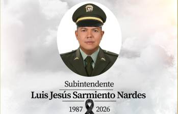 Luis Jesús Sarmiento Nardes murió en un ataque terrorista del ELN en Cúcuta, Norte de Santander. FOTO: Policía Nacional