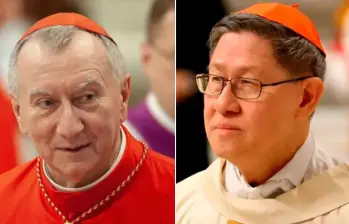 Pietro Parolin (izquierda) y Luis Tagle fueron criticados por su labor contra el abuso sexual en la Iglesia católica. FOTO: Getty - Vaticano