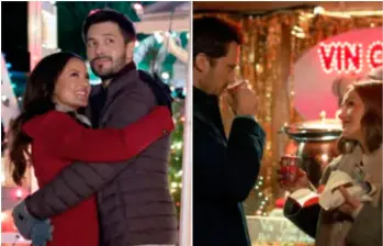 Navidad bajo las luces y el encanto del champán, dos de los estrenos para la temporada de Navidad. FOTOS: Cortesía Netflix 