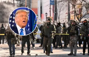 Donald Trump mantiene la presión sobre Minesota, un estado santuario cuyo gobernador es demócrata, es decir, contrario al Partido Republicano del mandatario estadounidense. FOTOS: AFP y Getty 