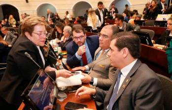 La votación de la reforma pensional en el Senado fue acompañada por la ministra de Trabajo, Gloria Inés Ramírez. FOTO CORTESÍA MINTRABAJO 