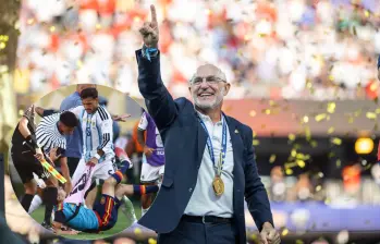 Luis de la Fuente reiteró su rechazo al actuar argentino y defendió a los integrantes de la plantilla española. Fotos: Getty Images y AFP