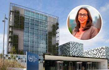 La abogada y diplomática Carolina Olarte-Bácares fue embajadora de Colombia en La Haya y fue parte del litigio que le dio el triunfo a Colombia sobre Nicaragua. FOTO: CPI y Cancillería