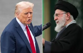 Donald Trump habló sobre el líder supremo de Irán, Alí Jamenei. FOTOS: XIHNUA 