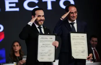 Abelardo de la Espriella designó a su vicepresidente, José Manuel Restrepo, como el encargado del empalme anticorrupción. FOTO COLPRENSA