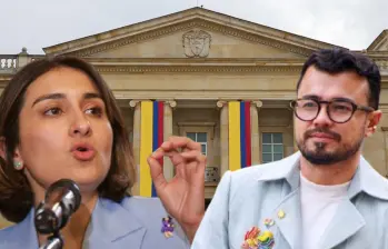 A la izquierda, Laura Sarabia, actual embajadora en Reino Unido; a la derecha, Luis Carlos Leal, exsuperintendente de Salud. Foto: Colprensa.