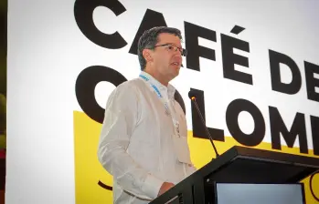 Germán Bahamón, gerente de la Federación Nacional de Cafeteros (FNC), durante la 89 Cumbre Cafetera, realizada en Cartagena. Foto: Cortesía Analdex