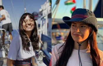 Manuela Bedoya y Luna Barreto, fueron detenidas por las fuerzas israelíes durante una misión para entregar ayuda humanitaria a Gaza. Foto: redes sociales