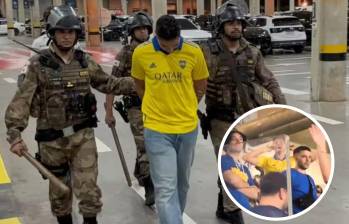 La detención de un hincha argentino en Minas Gerais enciende de nuevo las alarmas en la Conmebol y pone bajo la lupa la creciente tensión entre aficiones del continente. FOTO: Captura video de redes sociales y cortesía Guilherme Macedo