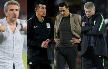 En los últimos 8 años, Atlético Nacional ha tenido 7 entrenadores extranjeros. Fotos: Colprensa