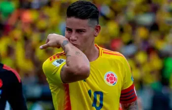 James Rodríguez jugará su partido 100 como titular con Selección Colombia ante Brasil, de los 113 que lleva en total, en más de 12 años vistiendo la ‘Tricolor’. FOTO: JUAN ANTONIO SÁNCHEZ