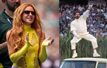 Shakira reunió una audiencia casi diez veces mayor que Bad Bunny entre el Mundial 2026 y el Super Bowl. Foto: Getty / AFP