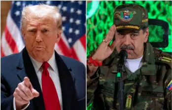 El presidente de Estados Unidos, Donald Trump, volvió a referirse al líder del régimen venezolano Nicolás Maduro, a quien está cercando con un despliegue militar en aguas del Caribe. FOTOS: Getty