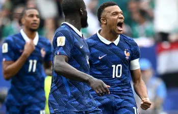 Kylian Mbappé celebrando su tercer gol en el Mundial de Norteamérica 2026. FOTO: Tomada de redes sociales @equipedefrance y @FIFAWorldCup