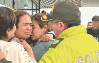 Lenis Paola Martínez fue rescatada por un grupo de policias judiciales y del Gaula. Estuvo retenida por quince horas. FOTO cortesía Policia Nacional