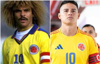 Tras un paso gris por la MLS y entre fuertes cuestionamientos, James Rodríguez se transforma con la camiseta de Colombia. De cara al debut mundialista, el mismísimo Carlos Valderrama aviva la ilusión de un país: “Volvió el crack”. FOTO: Getty y FCF