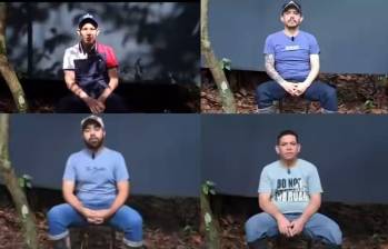 Los funcionarios del CTI llevan más de un año secuestrados por el ELN. Foto: captura de video