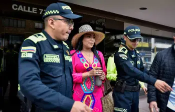 La senadora Martha Peralta fue conducida a rendir indagatoria. Colprensa