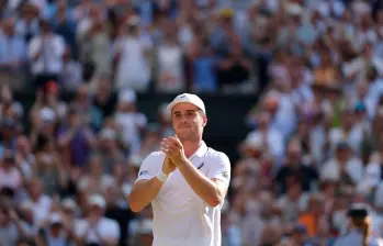 Arthur Féry, de 23 años de edad, es la sensación en Wimbledon-2026. FOTO X-WIMBLEDON