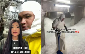 Trabajador habría quedado atrapado 10 minutos en una máquina industrial en Bogotá y murió; su familia pide respuestas. Foto: redes sociales @genesisgalvan18