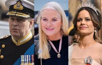 El duque Andrés, Mette-Marit y Sofía de Suecia aparecen en los archivos Epstein. FOTO: Cortesía